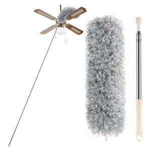 Telescopic Feather Microfiber Duster Wet and Dry Duster