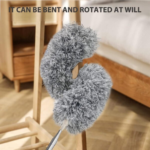 Telescopic Feather Microfiber Duster Wet and Dry Duster - Image 5