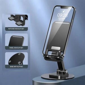 Mobile Stand Holder 360 Rotation Height & Angle Adjustable Stand