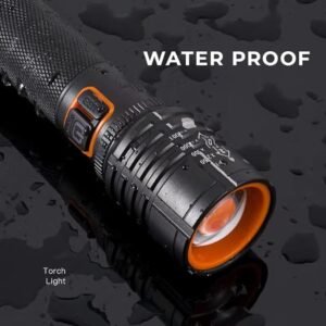 MZ 035 Telescopic Waterproof Torch Metal Body