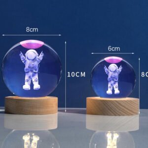 3D Crystal Ball Night Lamp